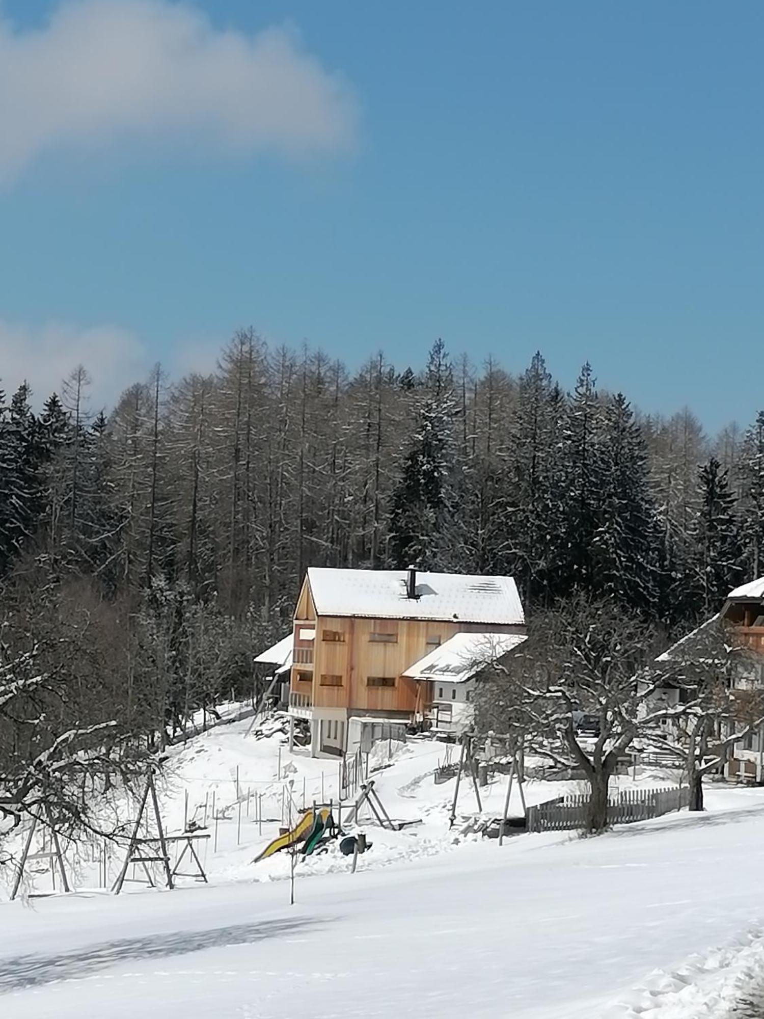 Holzhaus "Zum Schwarz'N" Apartamento Aurach am Hongar Exterior foto
